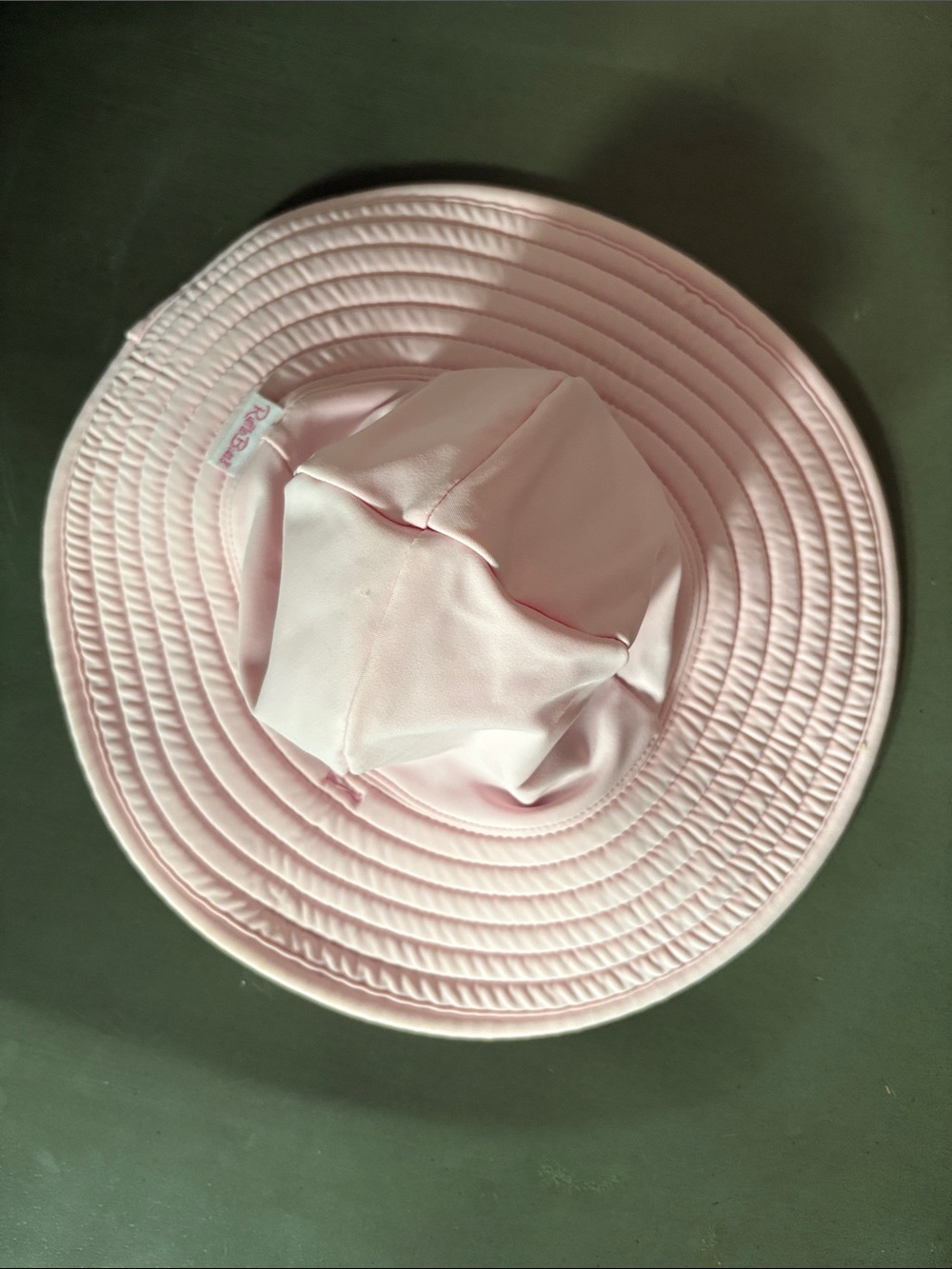 Ruffle Butts Pale Pink Quilted Bucket Hat